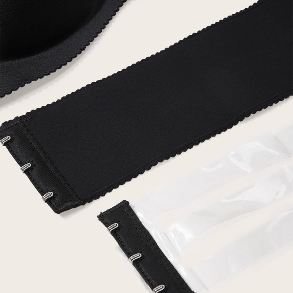 Bandeau Bra With Clear Strap - Picture 3 of 5